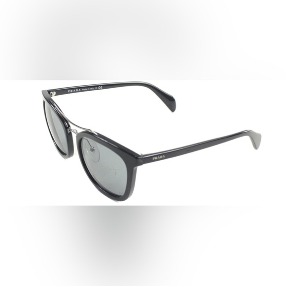 PRADA PR 17QS 1AB3C2 FASHION PLASTIC BLACK SUNGLASSES WITH GREY LENS